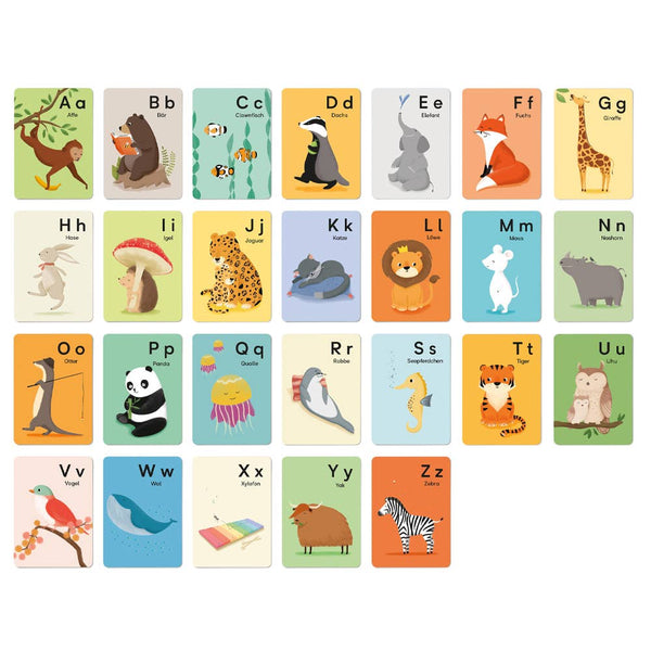 ABC Alphabet Karten Set Din A6