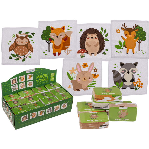 Magic Towel - Handtuch mit Waldtieren
