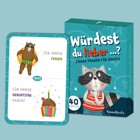 Würdest du lieber ...? Kartenspiel | Starke Fragen für Kinder