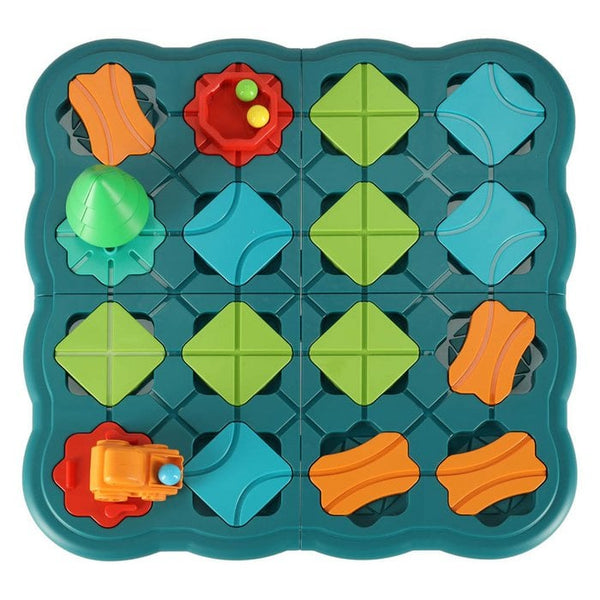 Building Road Puzzle Board Labyrinth Hinderniskurs | 28 Teile
