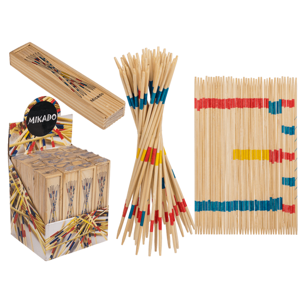 Mikado aus Holz in Schatulle