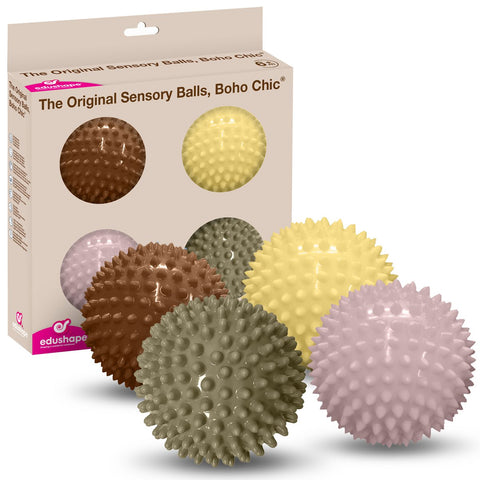 Sensorikbälle 4er Set | Edushape Original SENSORY BALLS BOHO CHIC