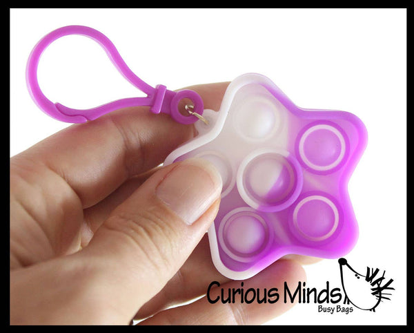 Tiny Bubble Pop Fidget Toys mit Karabiner