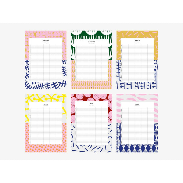 Familienkalender / Pattern Wandkalender