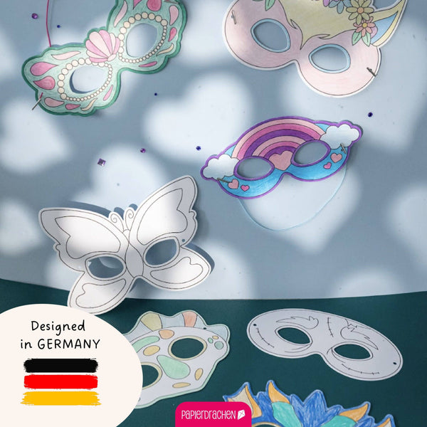 Bastelset Papiermasken Fabelwesen