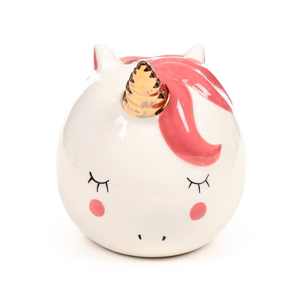 Keramik-Spardose Regenbogen Einhorn | Unicorn Money Bank