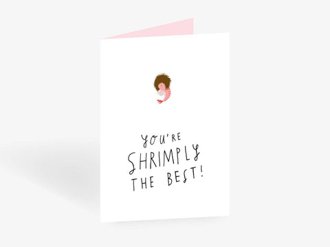 Grußkarte / Shrimply The Best