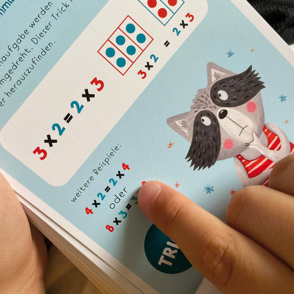 Einmaleinskarten mit Zahlenreihen 1-10 inkl. Lerntipps & Übungen