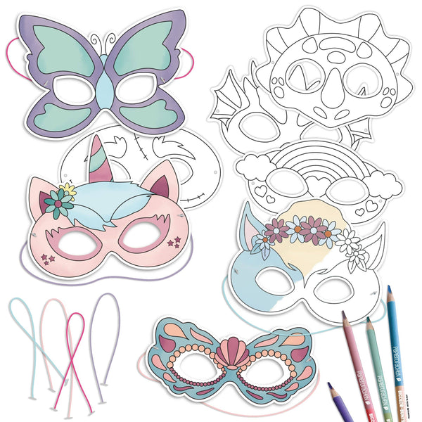 Bastelset Papiermasken Fabelwesen