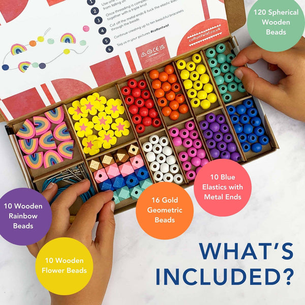 Rainbow & Flower Bracelet Kit | DIY Regenbogen Armbänder