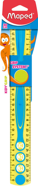 Lineal Kidy'Grip 30 cm, Beidseitiger Skalenaufdruck