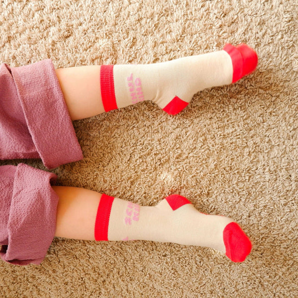 Schulkind-Socken | rosa: 31-34