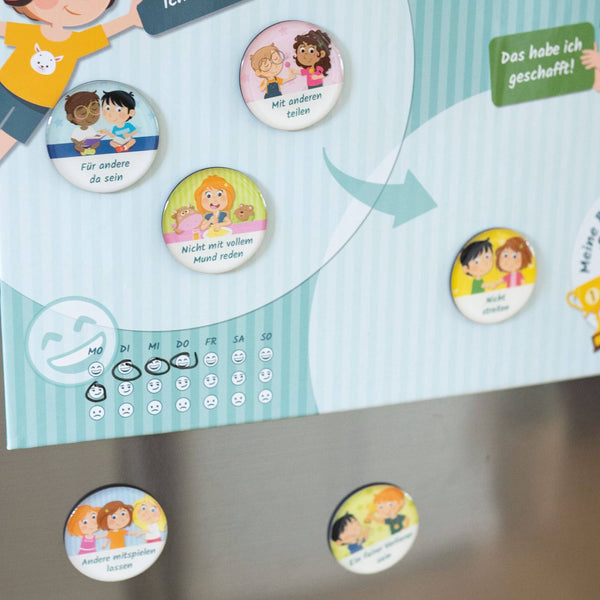 Motivations-Magnet Erweiterungs-Set "Fair & höflich"