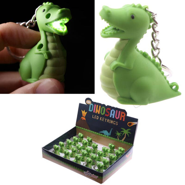 Brüllender leuchtender Dinosaurier | LED-Schlüsselanhänger mit Sound