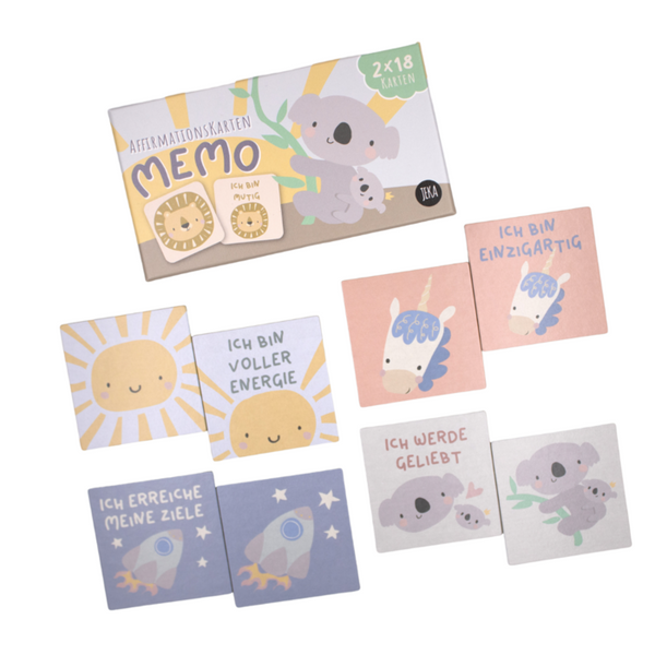 Affirmationskarten - Memospiel