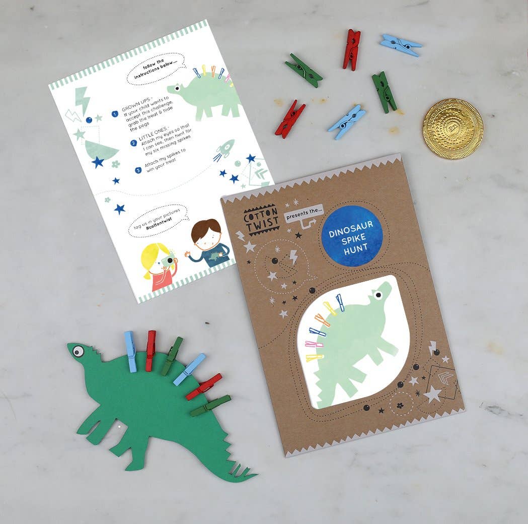 Dinosaur Spike Hunt | DIY Dino Schatzsuche