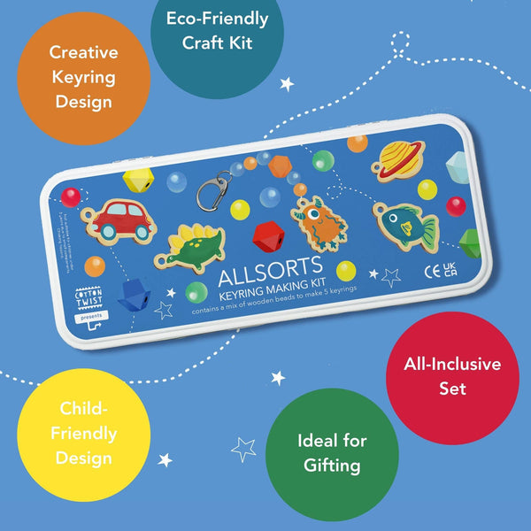 Allsorts Keyring making kit | DIY Schlüsselanhänger