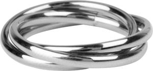 Antistressring Rolling Anxiety Ring, Stahl