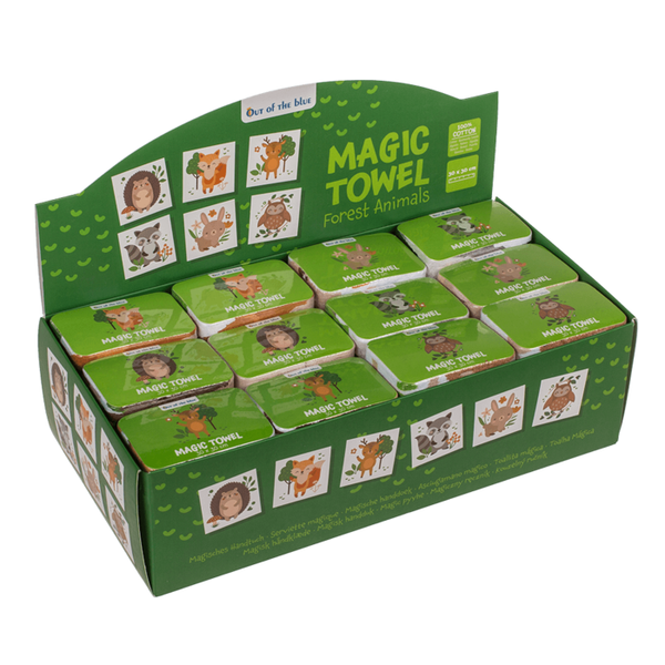 Magic Towel - Handtuch mit Waldtieren