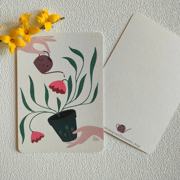 Postkarte BLUMENLIEBE by Lisa Sanders