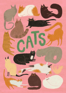 Print Cats rosa | Slinga