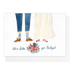 Grußkarte *Alles Liebe zur Hochzeit*