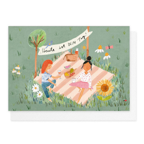 Grußkarte *Heute ist dein Tag!* Picknick