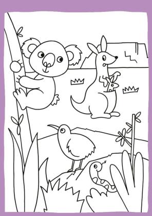 Mini-Mitnehm-Block Rätseln & Malen Natur