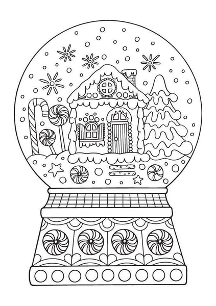 Frohe Weihnachten I 20 Ausmal-Postkarten