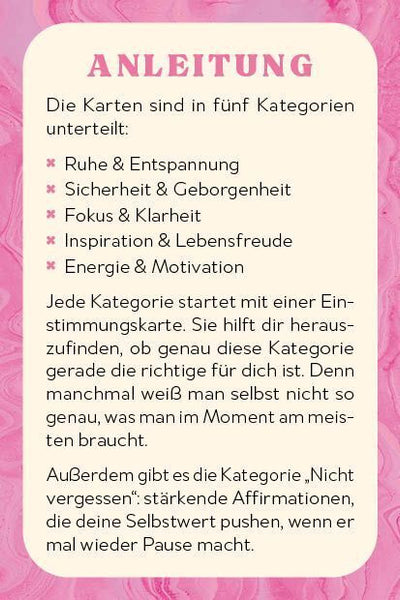 Kartenbox: Dein ADHS-Wohlfühl-Guide to go