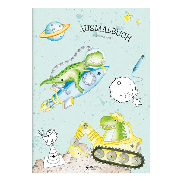 Malbuch *Dinosaurier* A4