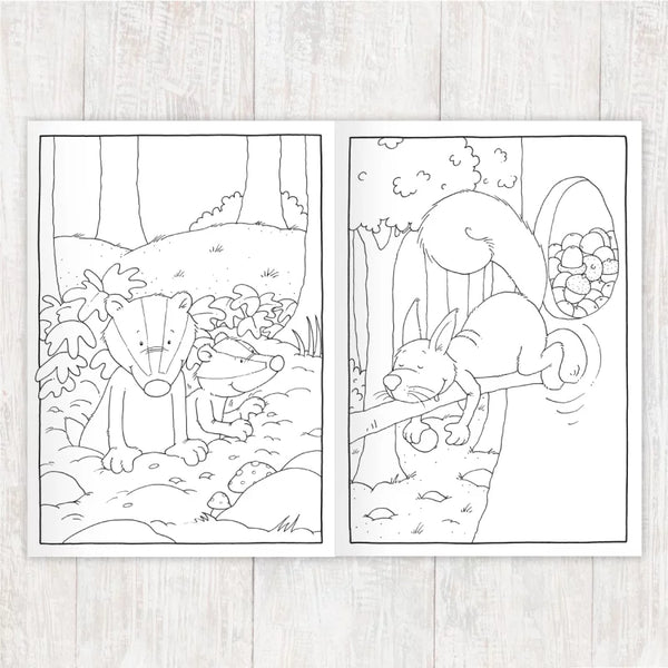 Waldtiere Malbuch A4