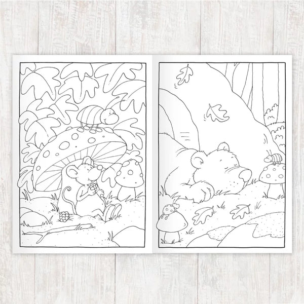 Waldtiere Malbuch A4