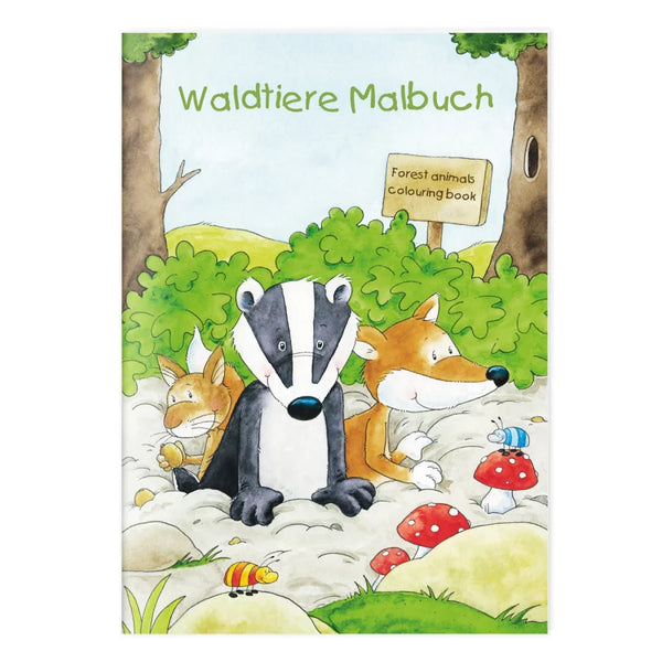 Waldtiere Malbuch A4