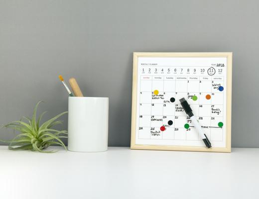 Mini White Board Calendar