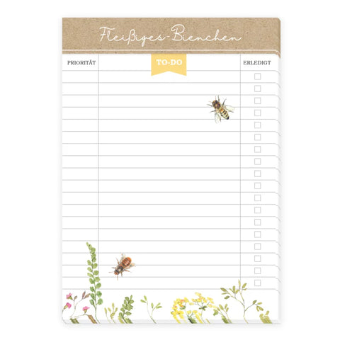 Notizblock *Fleißiges Bienchen* To-Do-Liste A6