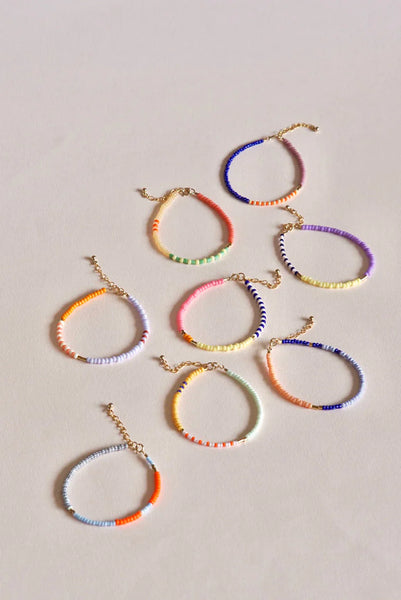 Armband LENTE - mango - strawberry cream - lilac | SAN SAN