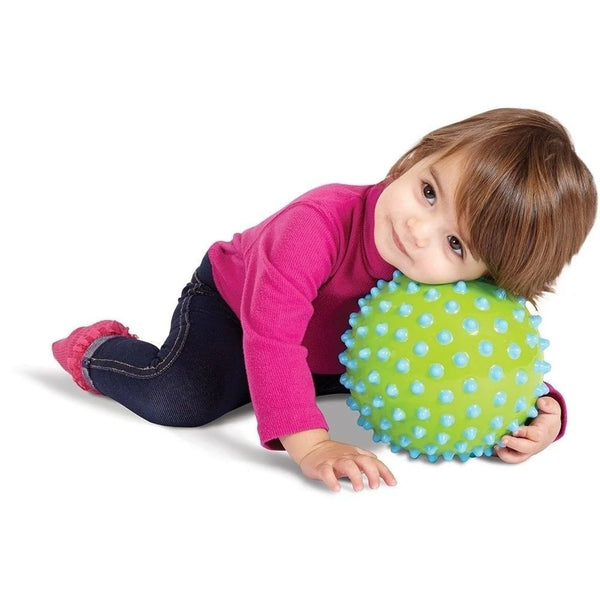 Großer Sensorikball 18 cm | Edushape Sensory Dots Ball Opaque gelb