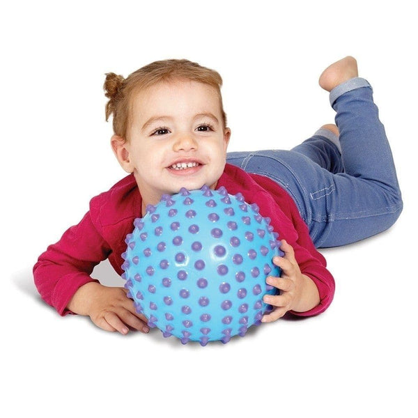 Großer Sensorikball 18 cm | Edushape Sensory Dots Ball Opaque gelb