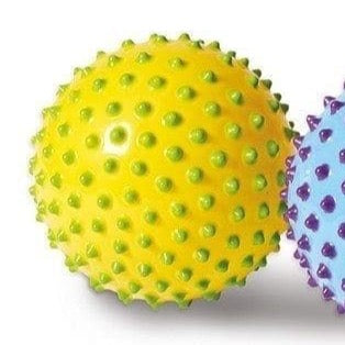 Großer Sensorikball 18 cm | Edushape Sensory Dots Ball Opaque gelb