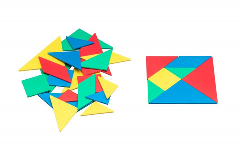 Tangram 4 Farben (28 Teile)