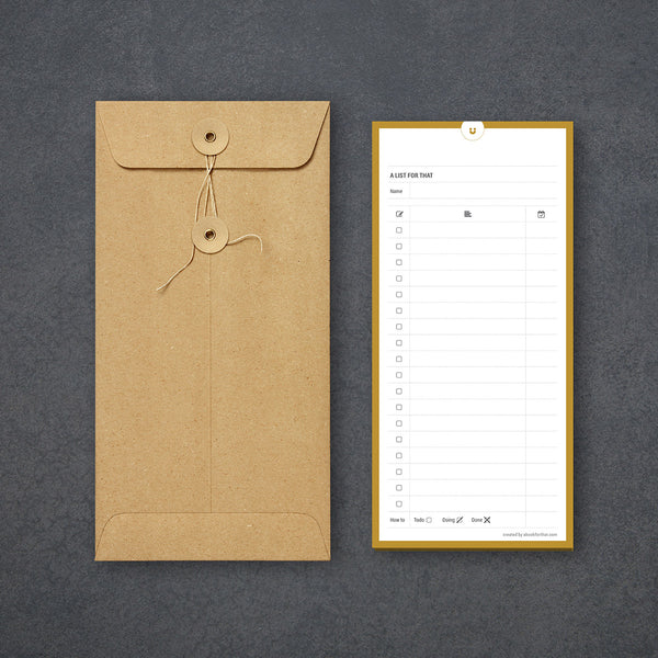 A list for that (magnetic pad)