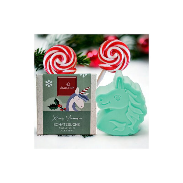 Weihnachtsseife X-Mas Unicorn Schatzsuche | Hautsinn