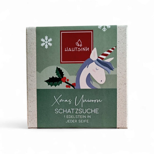 Weihnachtsseife X-Mas Unicorn Schatzsuche | Hautsinn