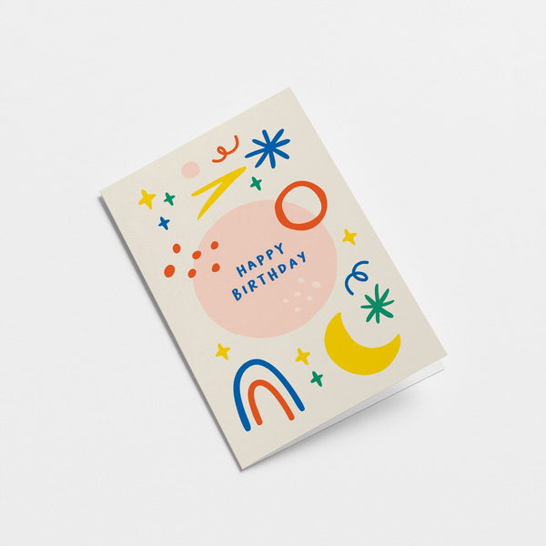 Grußkarte *Happy Birthday* Himmel