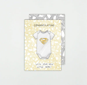 Grußkarte *NEW LITTLE HERO* Baby | Somaj GK