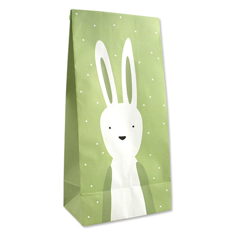 Papier Geschenktüte Osterhase grün