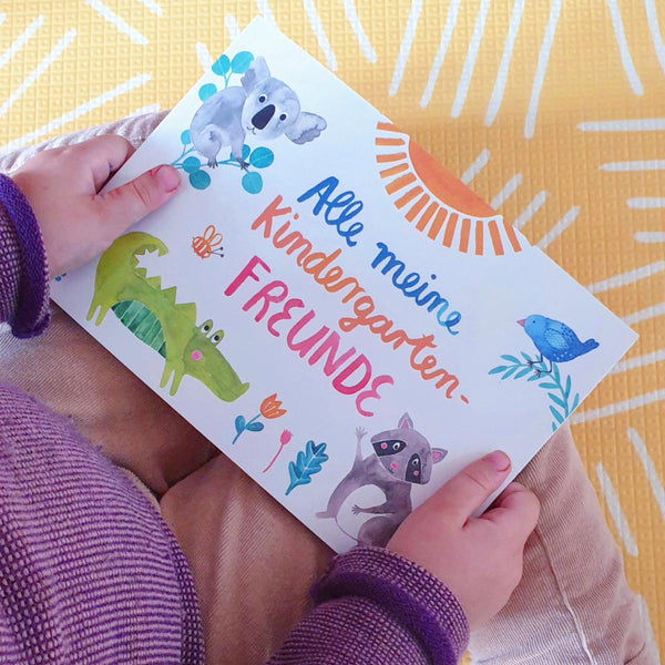 Freundschaftsbuch * Alle meine Kindergartenfreunde * Edition Wilde Tiere