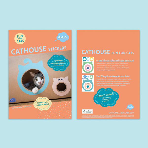 Badala CATHOUSE - DIY Katzenhaus Sticker