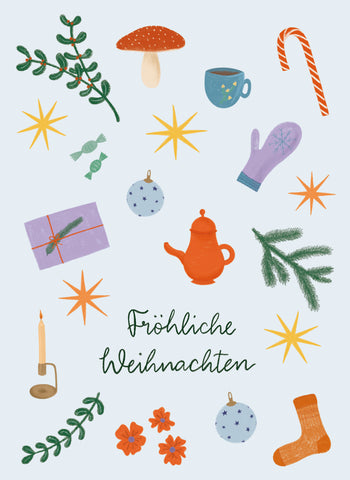 Weihnachtskarte *Fröhliche Weihnachten* Allerlei